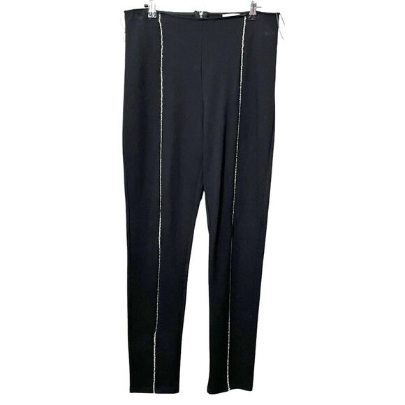 Superdown Stallion Chain Pants Black Slim Fit Trousers Women’s Size Large - Picture 2 of 14